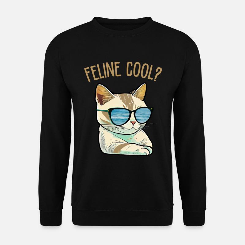 Feline Cool - Unisex Pullover - Schwarz