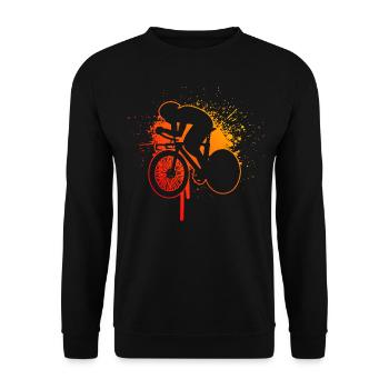 Road Bike Women's Road Bike Road Cyclist Road Cyclist - Unisex Sweatshirt - black - Front - Alina (178cm) & Michal (187cm)