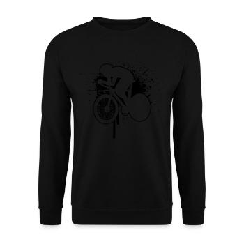 Femmes Vélo de route Hommes Vélo de route Cyclisme de route - Sweat-shirt Unisexe - noir - Devant - Alina (178cm) & Michal (187cm)