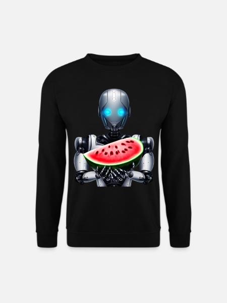 Watermelon for the robot - Unisex Sweatshirt - black