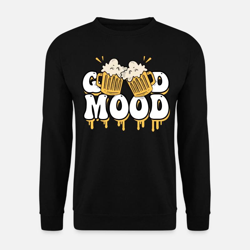 Bier gute Laune Bierbrauer - Unisex Pullover - Schwarz