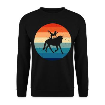 Exercices d’équilibre des femmes Contrôle du corps - Sweat-shirt Unisexe - noir - Devant - Alina (178cm) & Michal (187cm)