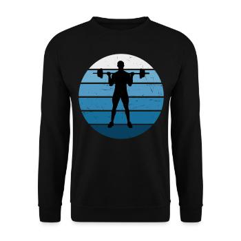 Musculation Femmes Hommes Haltérophilie Cardio - Sweat-shirt Unisexe - noir - Devant - Alina (178cm) & Michal (187cm)