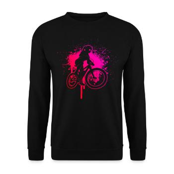 Vélo de montagne pour hommes VTT Vélo de montagne Cyclisme - Sweat-shirt Unisexe - noir - Devant - Alina (178cm) & Michal (187cm)