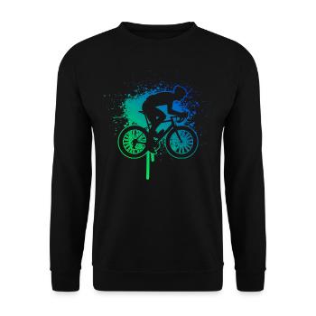 Road Bike Road Cycling Road Cyclist Road Bike - Unisex Sweatshirt - black - Front - Alina (178cm) & Michal (187cm)