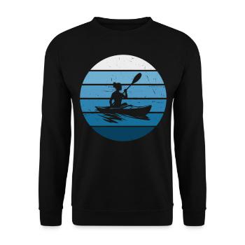 Canoë Kayak Femme Kayak Kayak Homme - Sweat-shirt Unisexe - noir - Devant - Alina (178cm) & Michal (187cm)