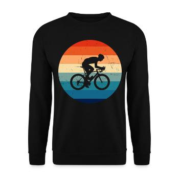 Vélo de route Cycliste de route Femmes Vélo de route Hommes - Sweat-shirt Unisexe - noir - Devant - Alina (178cm) & Michal (187cm)