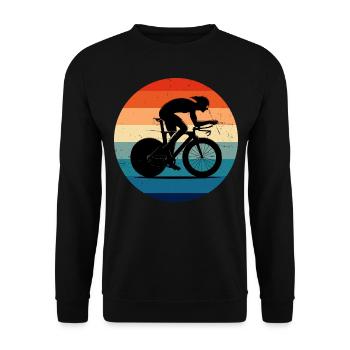 Vélo de route Vélo de route Cyclisme de route Cycliste de route - Sweat-shirt Unisexe - noir - Devant - Alina (178cm) & Michal (187cm)