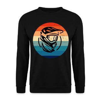 Vélo de montagne pour femmes Cycliste pour hommes Vététiste - Sweat-shirt Unisexe - noir - Devant - Alina (178cm) & Michal (187cm)