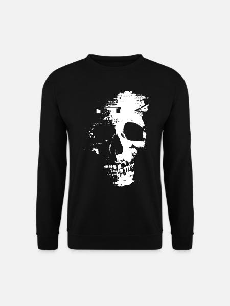 Totenkopf Gesicht Geist - Unisex Pullover - Schwarz