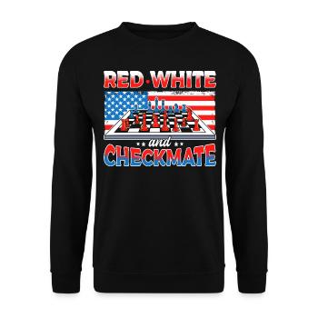 Chess Openings Chess Endgame Chess Day - Unisex Sweatshirt - black - Front - Alina (178cm) & Michal (187cm)