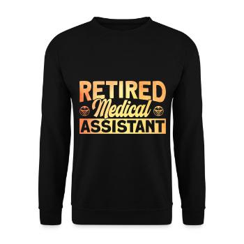Assistant de l’école de médecine en soins de santé - Sweat-shirt Unisexe - noir - Devant - Alina (178cm) & Michal (187cm)