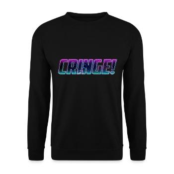 CRINGE cringe Cringe | Vicarious embarrassment - Unisex Sweatshirt - black - Front - Alina (178cm) & Michal (187cm)