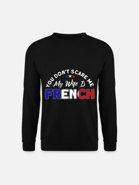 Français Drapeau Français Roots Cadeau - Sweat-shirt Unisexe - noir