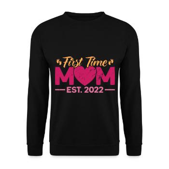 Mother's Day Mother Grandmother Gift - Unisex Sweatshirt - black - Front - Alina (178cm) & Michal (187cm)