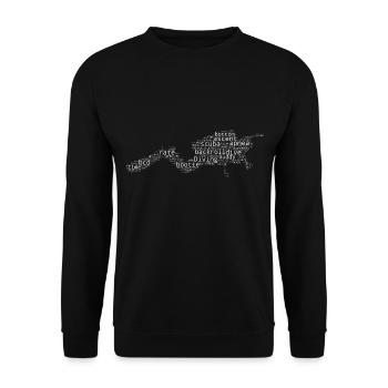 Women Free Dive Scuba Diving Diver Scuba Diving - Unisex Sweatshirt - black - Front - Alina (178cm) & Michal (187cm)