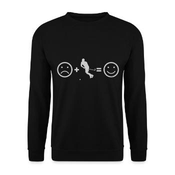 Hockey Innebandy Floorball Salibandy Femmes - Sweat-shirt Unisexe - noir - Devant - Alina (178cm) & Michal (187cm)
