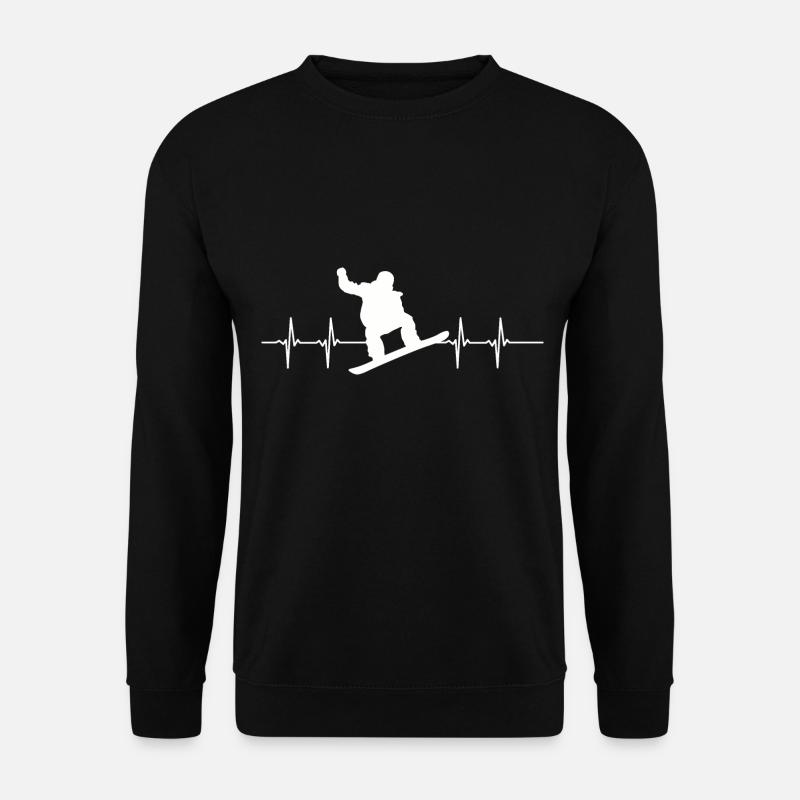 Pulse Stroke Snowboarding - Unisex Sweatshirt - black