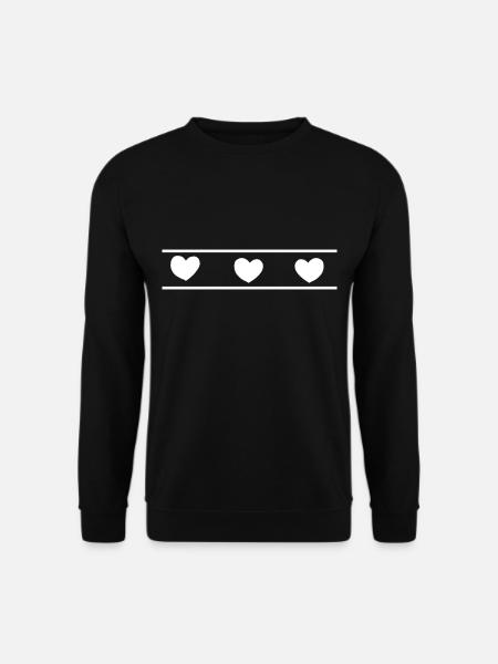 Heart Heart - Unisex Sweatshirt - black