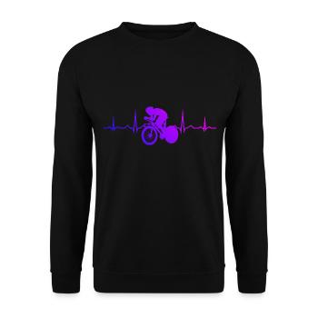 Vélo de route Femme Vélo de route Vélo de route Homme - Sweat-shirt Unisexe - noir - Devant - Alina (178cm) & Michal (187cm)