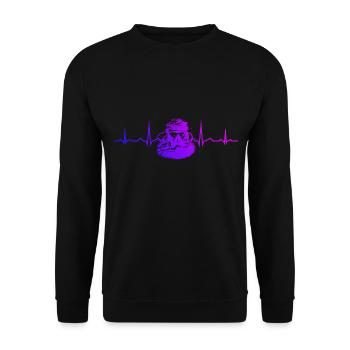 Diving Scuba Diver Diving Women Free Dive - Unisex Sweatshirt - black - Front - Alina (178cm) & Michal (187cm)