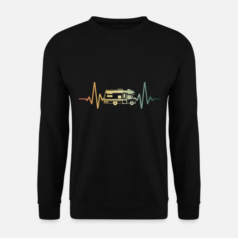 Heartbeat Panel Van Motorhome - Unisex Sweatshirt - black