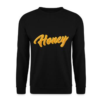 Honey Abeille Apiculteur Graffiti Lettrage - Sweat-shirt Unisexe - noir - Devant - Alina (178cm) & Michal (187cm)
