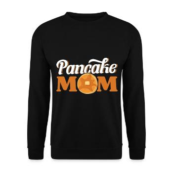 Pancakes Lovers Breakfast Pancakes Fluffi - Unisex Sweatshirt - black - Front - Alina (178cm) & Michal (187cm)