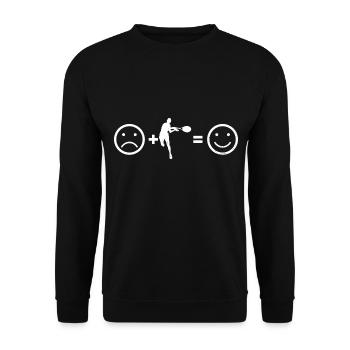 Tennis Tennis Tennis Players Women's Tennis Sp - Unisex Sweatshirt - black - Front - Alina (178cm) & Michal (187cm)
