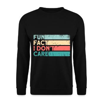 Black Humor Irony Sarcasm Gift - Unisex Sweatshirt - black - Front - Alina (178cm) & Michal (187cm)