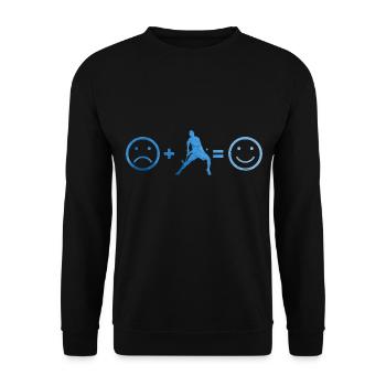 Herren Salibandy Innebandy Unihockeyspielen - Unisex Pullover - Schwarz - Vorne - Alina (178cm) & Michal (187cm)