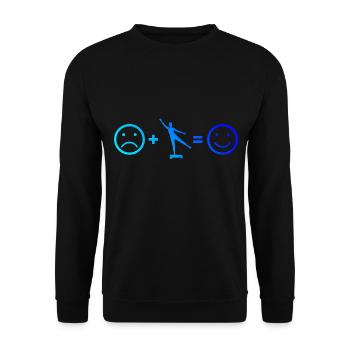 Körpergymnastik Herren Fitness Aerobic Fitness - Unisex Pullover - Schwarz - Vorne - Alina (178cm) & Michal (187cm)