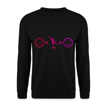 Konditionstraining Krafttraining Aerobic - Unisex Pullover - Schwarz - Vorne - Alina (178cm) & Michal (187cm)