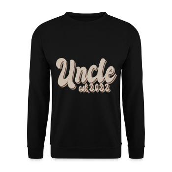 Uncle Godfather 2022 Gift for godfather - Unisex Sweatshirt - black - Front - Alina (178cm) & Michal (187cm)