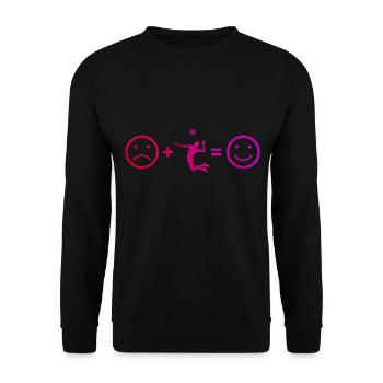 Volleyball masculin volleyball volley - Sweat-shirt Unisexe - noir - Devant - Alina (178cm) & Michal (187cm)