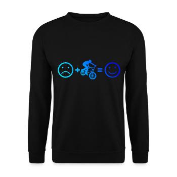 Radfahren bmx Herren bmx jungen bmx fahrrad - Unisex Pullover - Schwarz - Vorne - Alina (178cm) & Michal (187cm)