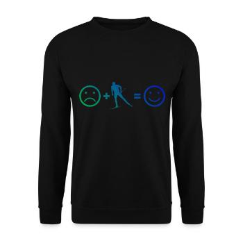 Cross-country skiing Skate Men Cross-country skiing Classic - Unisex Sweatshirt - black - Front - Alina (178cm) & Michal (187cm)