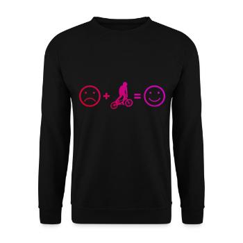 bmx fahrrad bmx bmx jungen Radfahren Damen - Unisex Pullover - Schwarz - Vorne - Alina (178cm) & Michal (187cm)