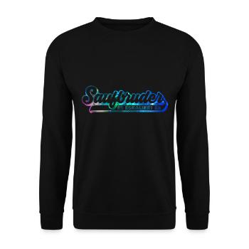 Saufbruder Saufen Bro - Unisex Pullover - Schwarz - Vorne - Alina (178cm) & Michal (187cm)