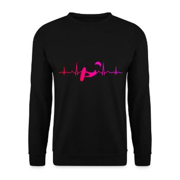 Kite Men Kitesurfing Women Kitesurfer Kitesurfer Kitesurfin - Unisex Sweatshirt - black - Front - Alina (178cm) & Michal (187cm)