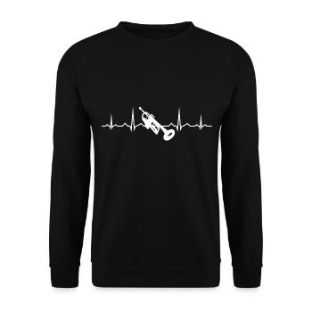 Women's Trumpet Player Trumpet Men's Trumpets Spi - Unisex Sweatshirt - black - Front - Alina (178cm) & Michal (187cm)