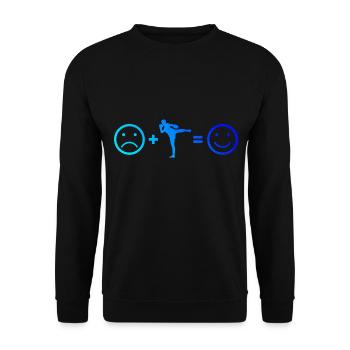 Thaiboxen Thaiboxer Thaiboxing Thaibox Herren - Unisex Pullover - Schwarz - Vorne - Alina (178cm) & Michal (187cm)