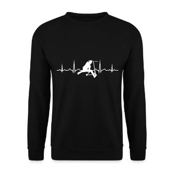 Scooter Stunt Stuntscooter Stunt Roller Scooter - Sweat-shirt Unisexe - noir - Devant - Alina (178cm) & Michal (187cm)