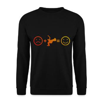Women's Break Dance Breakdance Bboy Hiphop - Unisex Sweatshirt - black - Front - Alina (178cm) & Michal (187cm)