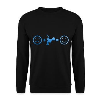 Women's Breakdance Bboy Hip Hop Bgirl Hiphop - Unisex Sweatshirt - black - Front - Alina (178cm) & Michal (187cm)