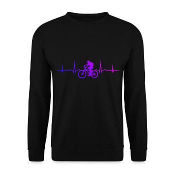 VTT VTT VTT Femmes VTT - Sweat-shirt Unisexe - noir - Devant - Alina (178cm) & Michal (187cm)
