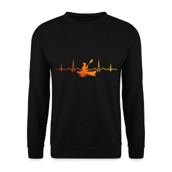 Kayak Femme Canoë Kayak Kayak Homme - Sweat-shirt Unisexe - noir - Devant - Alina (178cm) & Michal (187cm)