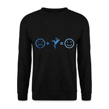 Climber Bouldering Climbing Climbing Climber - Unisex Sweatshirt - black - Front - Alina (178cm) & Michal (187cm)