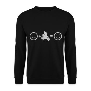 Supermotard Motocross Freestyle Motocross Femmes - Sweat-shirt Unisexe - noir - Devant - Alina (178cm) & Michal (187cm)