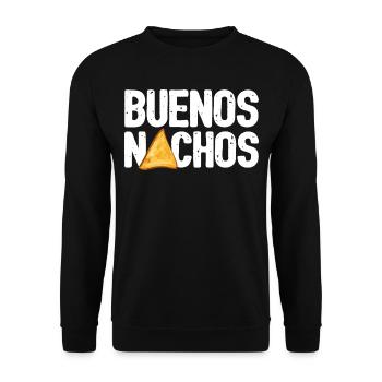 Essen Taco Nachos Grafik - Unisex Pullover - Schwarz - Vorne - Alina (178cm) & Michal (187cm)
